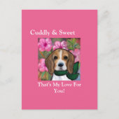 ビーグル ポストカード (正面)