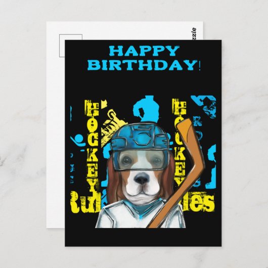 ビーグル ポストカード (正面/裏面)