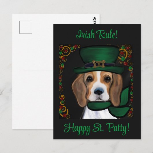 ビーグル ポストカード (正面/裏面)