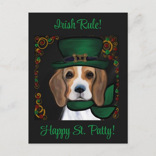 ビーグル ポストカード (正面)