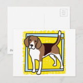 ビーグル ポストカード (正面/裏面)