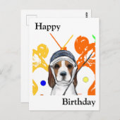 ビーグル ポストカード (正面/裏面)