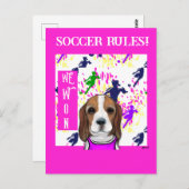 ビーグル ポストカード (正面/裏面)