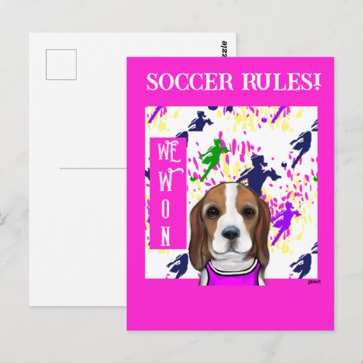 ビーグル ポストカード (正面/裏面)