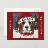 ビーグル ポストカード (正面/裏面)