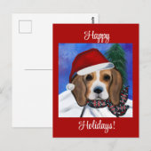 ビーグル ポストカード (正面/裏面)