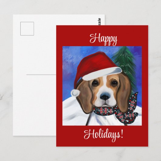 ビーグル ポストカード (正面/裏面)