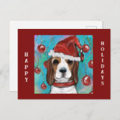 ビーグル ポストカード (正面/裏面)