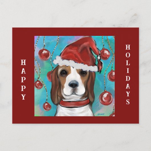 ビーグル ポストカード (正面)