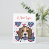 ビーグル ポストカード (スタンド正面)