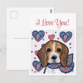 ビーグル ポストカード (正面/裏面)