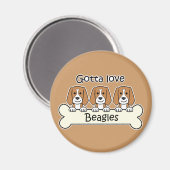 ビーグル マグネット (正面/裏面)