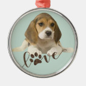 ビーグル メタルオーナメント (正面)