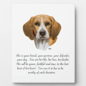 ビーグル メモリアル フォトプラーク (正面)