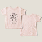 ビーグル ラインアート、態度のあるエレガンス (デザイン正面&裏面)