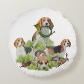 ビーグル ラウンドクッション (裏面)