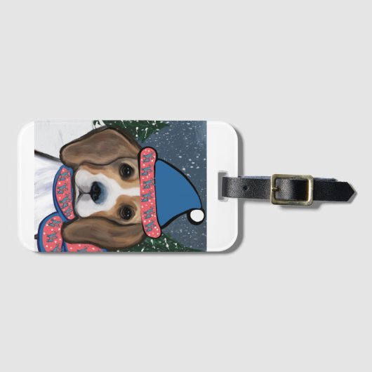 ビーグル ラゲッジタグ (正面横)