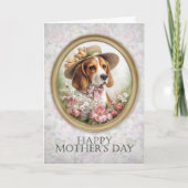 ビーグル 母の日 カード (正面)