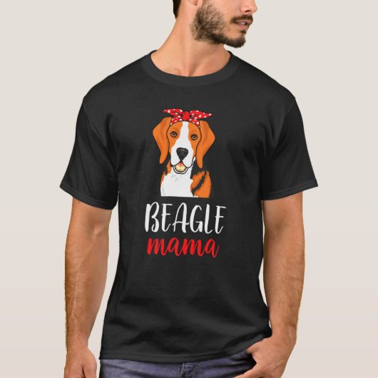 ビーグル 母 動物 犬 Tシャツ (正面)
