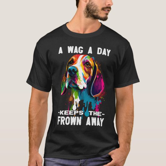 ビーグル 犬 愛犬家 Tシャツ (正面)
