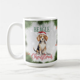 ビーグル 面白い 犬の駒 クリスマス コーヒーマグ コーヒーマグカップ