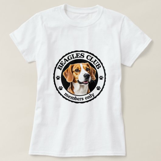 ビーグル Tシャツ (デザイン正面)