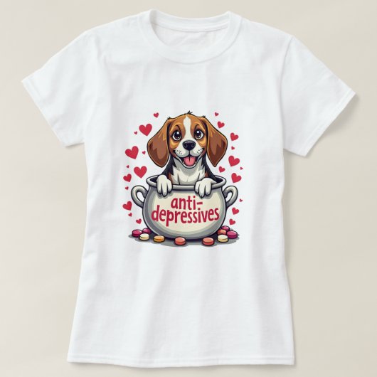 ビーグル Tシャツ (デザイン正面)
