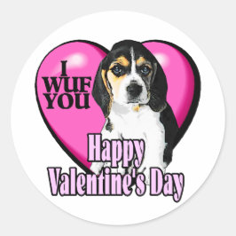 ビーグルI Wuf You ラウンドシール