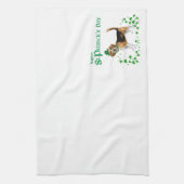 ビーグルSt patricks day キッチンタオル (縦)