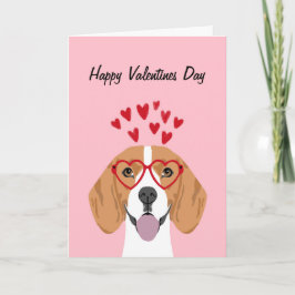 ビーグルValentines Dog Card - dog valentines love シーズンカード