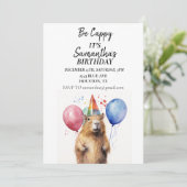 ビーケープキャピカピバラ誕生日パーティー 招待状 (スタンド正面)