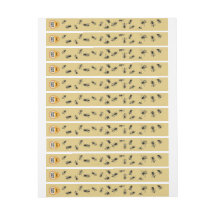 ビーコロニー改ざん防止セキュリティシール淡い色の金ゴールド