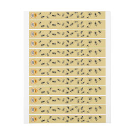 ビーコロニー改ざん防止セキュリティシール淡い色の金ゴールド ラップアラウンドラベル