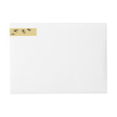 ビーコロニー改ざん防止セキュリティシール淡い色の金ゴールド ラップアラウンドラベル (正面)