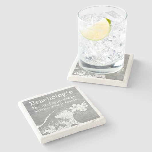 ビーコローリエ自然の美しいコースター ストーンコースター (横)