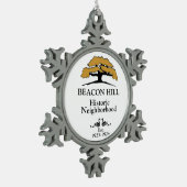 ビーコンヒルスノーフレークオーナメント スノーフレークピューターオーナメント (左)