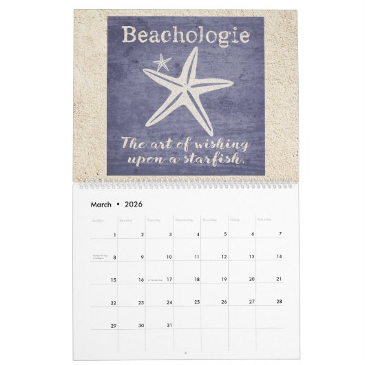 ビーコン予定表 カレンダー (3月 2026)