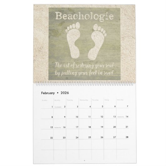 ビーコン予定表 カレンダー (2月 2026)