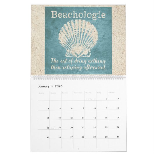 ビーコン予定表 カレンダー (1月 2026)