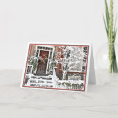 ビーコン・ヒルでのクリスマス休暇：ボストンＭＡ シーズンカード (正面)