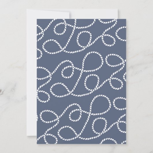 ビーコン |航海の婚約パーティ招待状 招待状 (裏面)