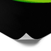 ビーコーンテントおもしろいコーンプンダークBG ポスター (角)