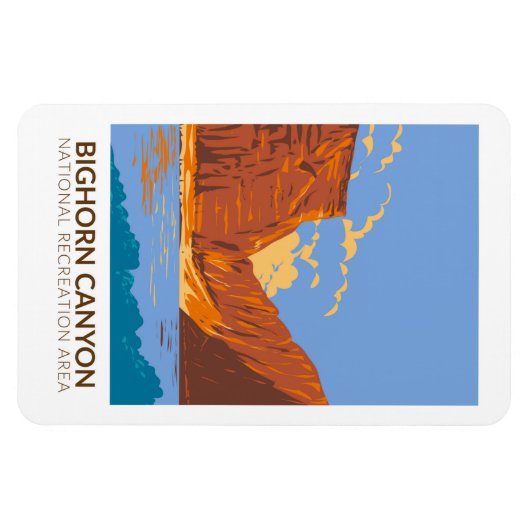 ビーゴンキャニオン国民保養エリアヴィンテージ マグネット (横)