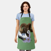 ビーゴンシープラムグリーン山脈 エプロン (着用した状態)