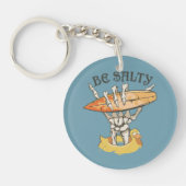 ビーサルティスケルトン&サーフボード キーホルダー (正面)