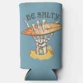 ビーサルティスケルトン&サーフボード スリム缶クーラー (正面)