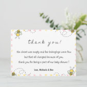ビーサンキューカード,ベビーシャワーママへ サンキューカード (スタンド正面)