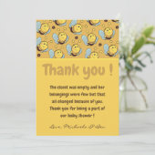 ビーサンキューカード,ベビーシャワー女の子ママへ サンキューカード (スタンド正面)