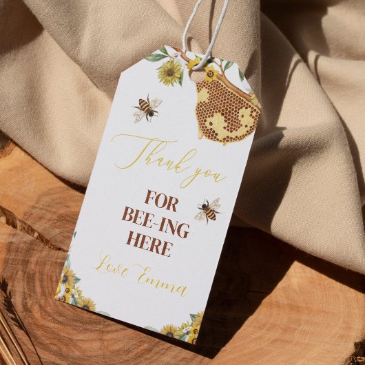 ビーサンキューラベル誕生日ベビーシャワー ギフトタグ