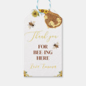 ビーサンキューラベル誕生日ベビーシャワー ギフトタグ (正面)